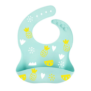 babador infantil silicone Azul BA06 - 1