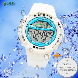 RELÓGIO DIGITAL ESPORTIVO SHUNWAY – BRANCO - 1