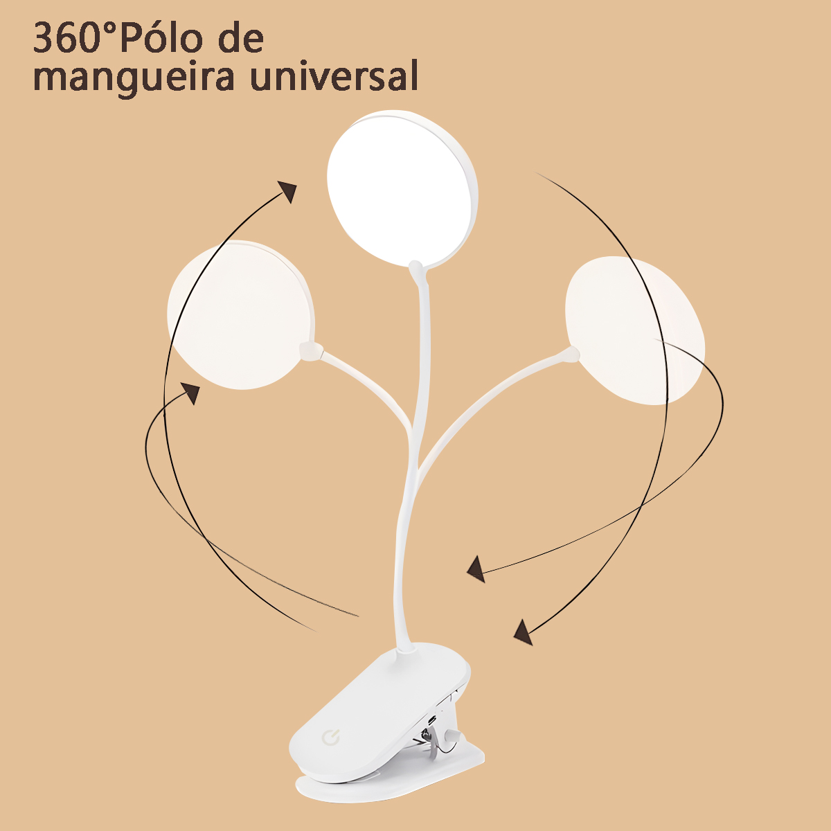 luminaria de mesa com pinça TD129 - 2