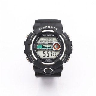 Relógio Digital Esportivo Shunway S809-07-1 Black WR50M - 1