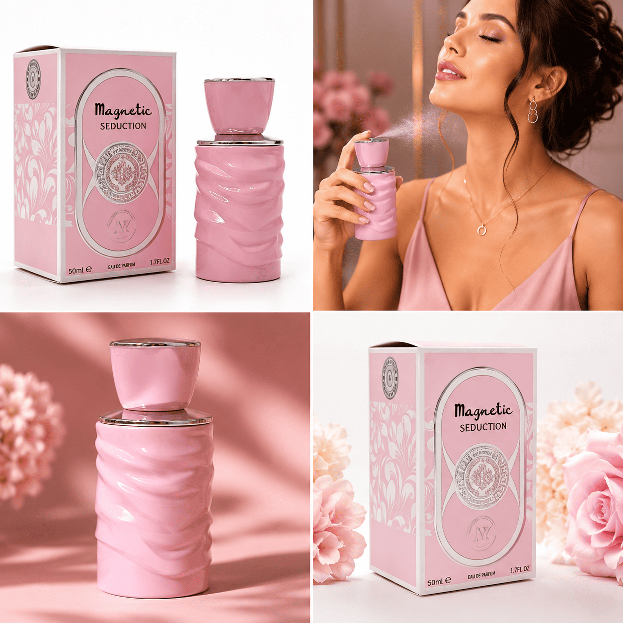 Perfume Magnetic Seduction 034 Rosa 30ml Feminino - 2