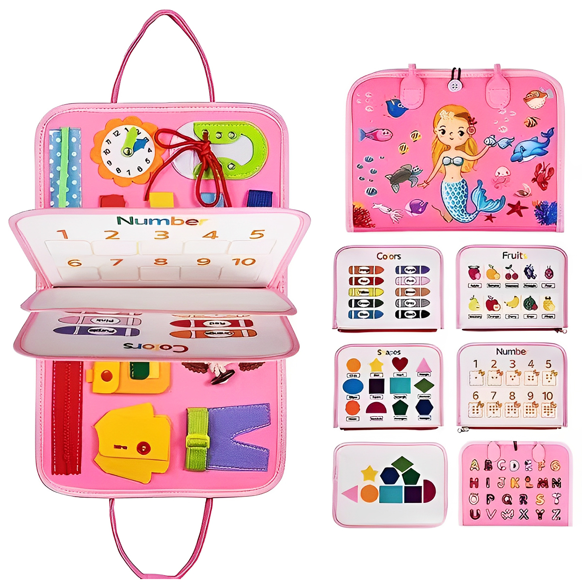 Maleta Brinquedo Educativo Infantil com Números, Cores - 1