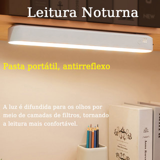 Luminária LED Recarregável para Leitura com Fixação Touch - 2