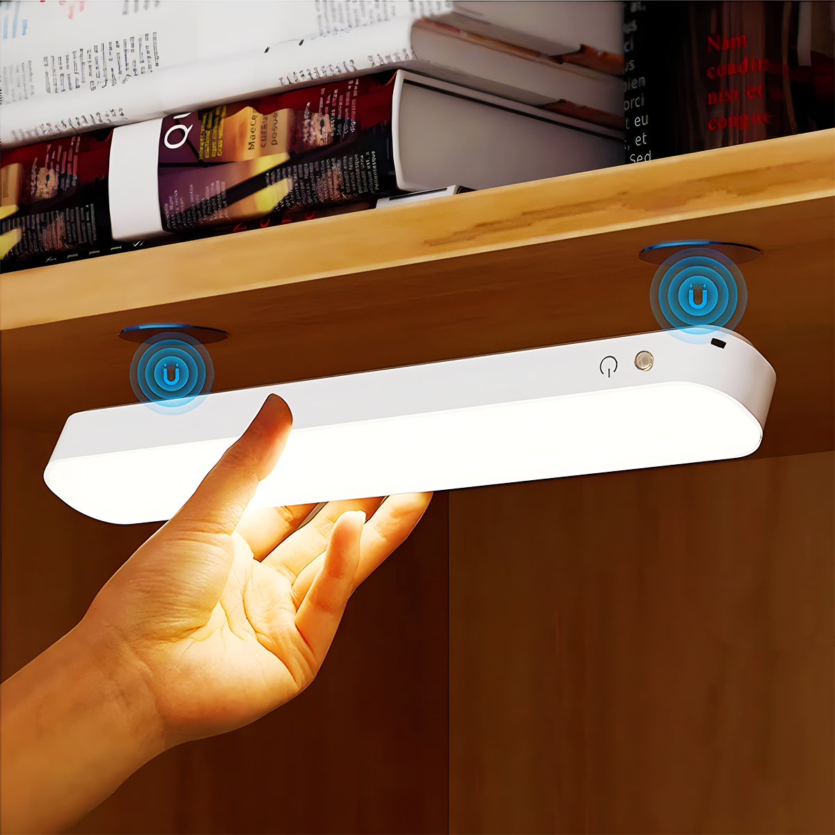 Luminária LED Recarregável para Leitura com Fixação Touch - 11