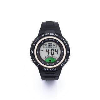 Relógio Digital Esportivo Masculino LED Preto 50M - 1