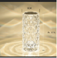 Luminária LED Cristal Touch Recarregável USB Decorativa - 1