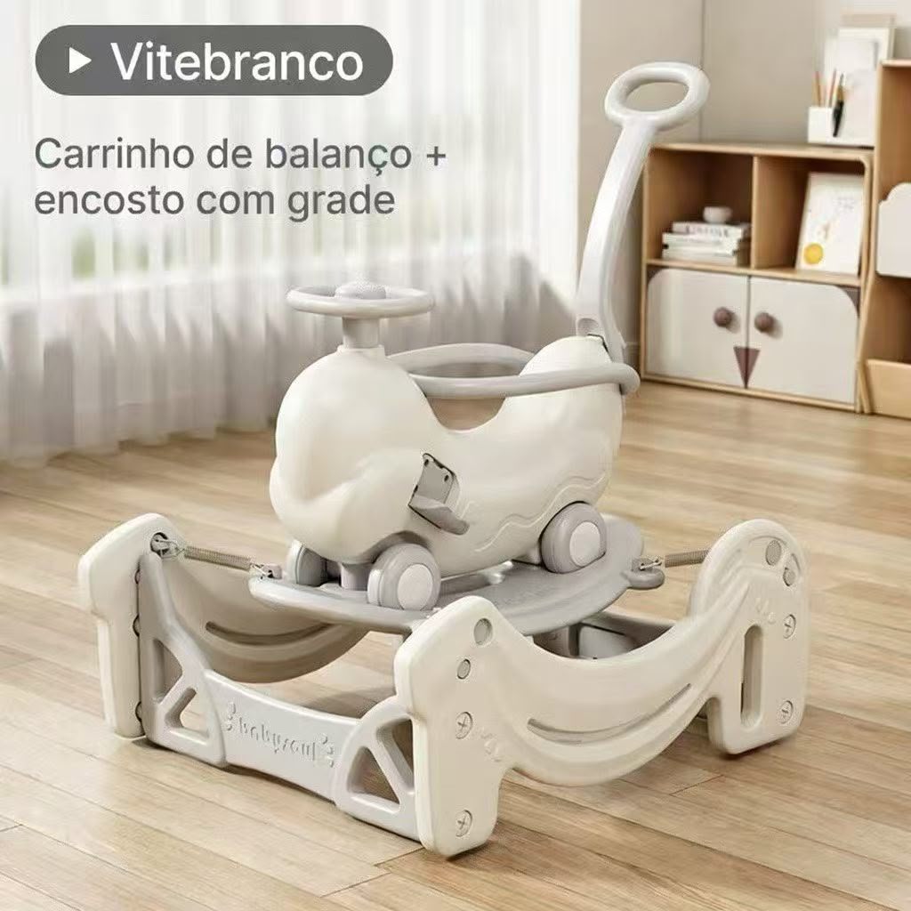 Carrinho Infantil 4 em 1 Balanço Pula Pula Patinete - 1