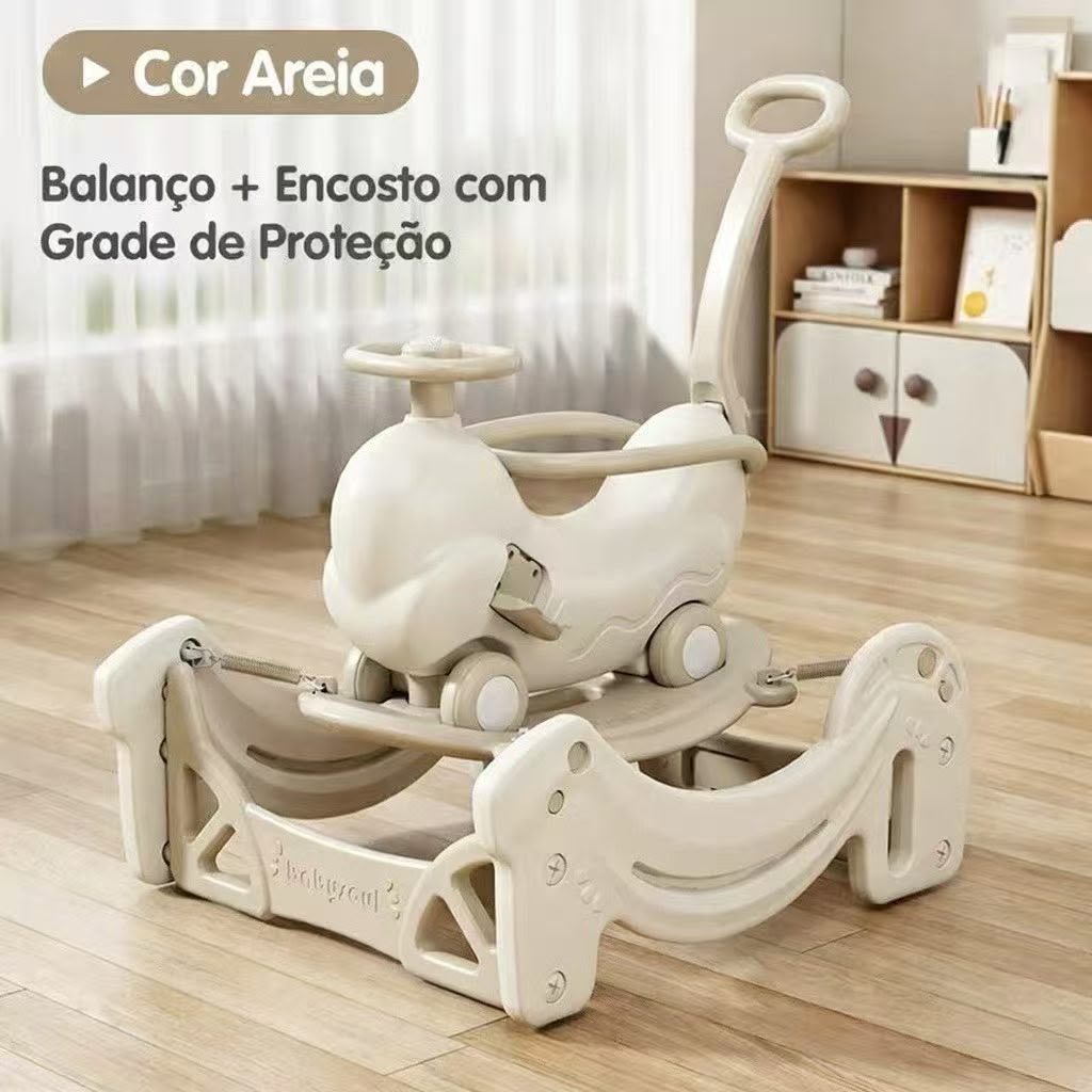 Carrinho Infantil 4 em 1 Balanço Pula Pula Patinete - 4