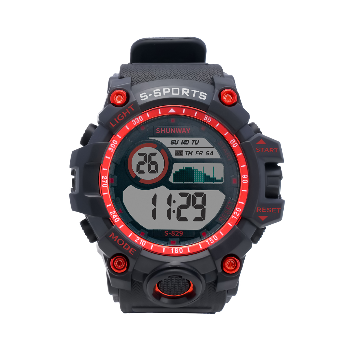 Relógio Digital Esportivo Masculino LED Resistente - 1