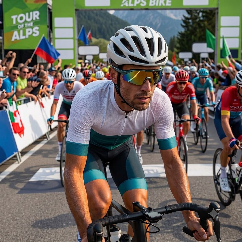 Óculos Esportivo Ciclismo Corrida Lente Espelhada Preta - 3