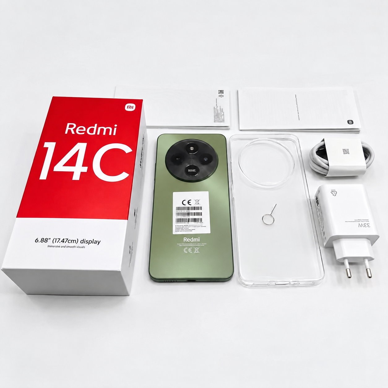 Smartphone Redmi 14C Verde 256GB 8GB RAM - 1
