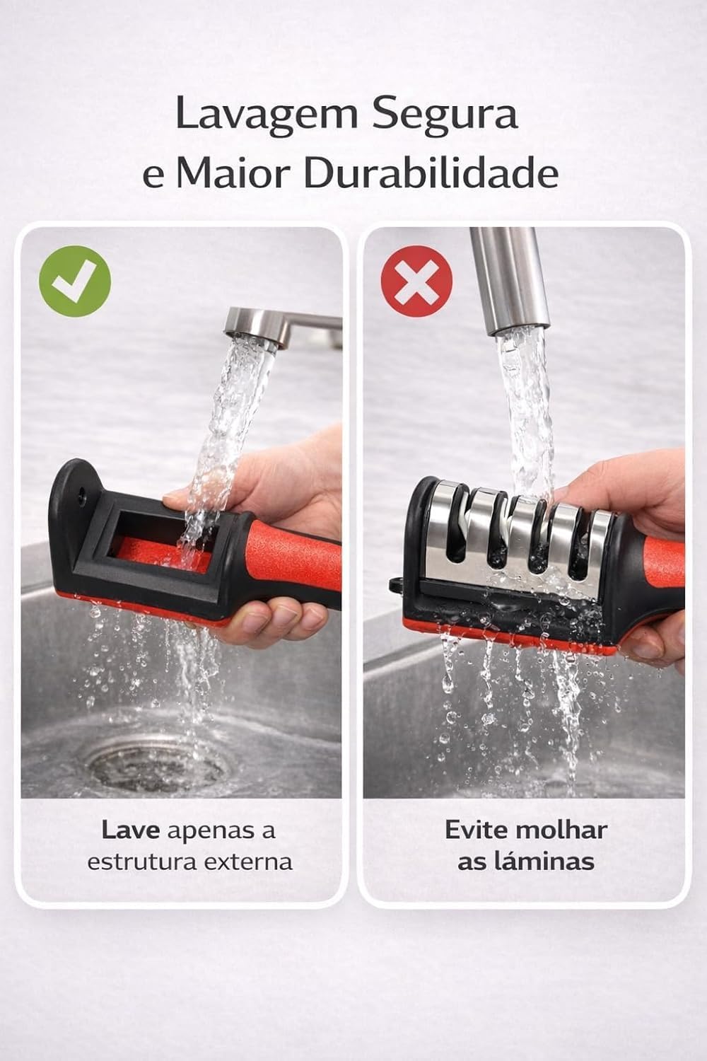 Afiador de Facas Manual Profissional com Base - 4