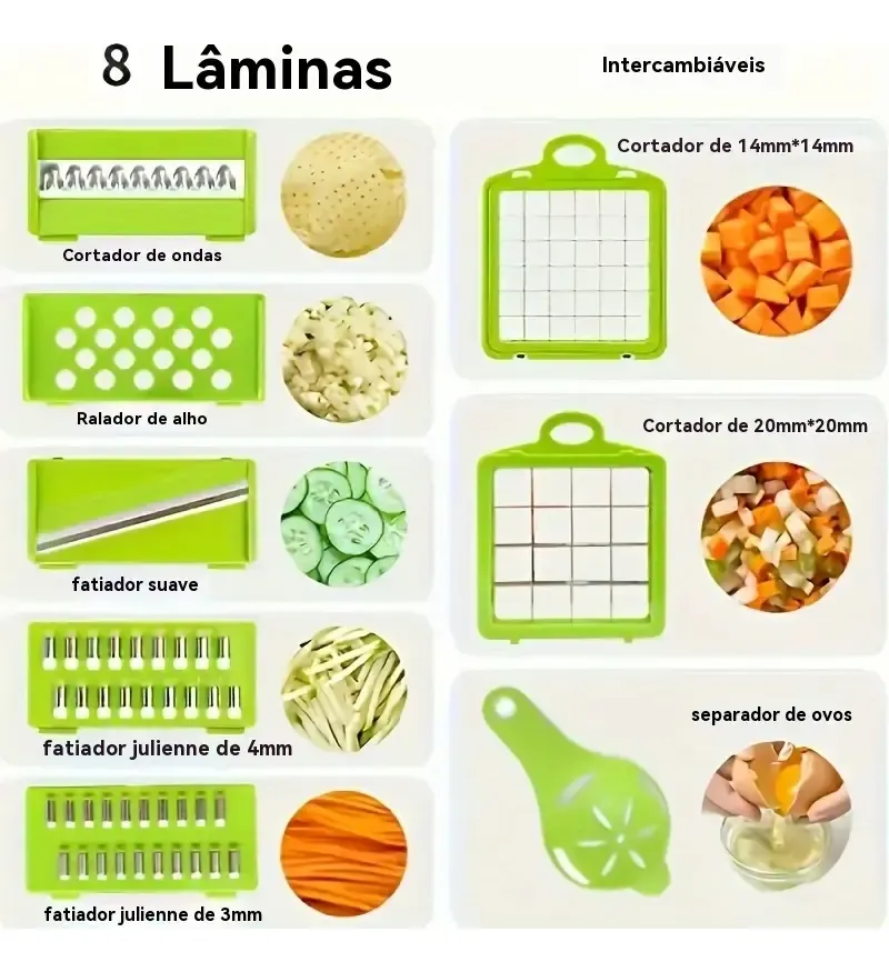Cortador Fatiador Legumes Multifuncional - 2