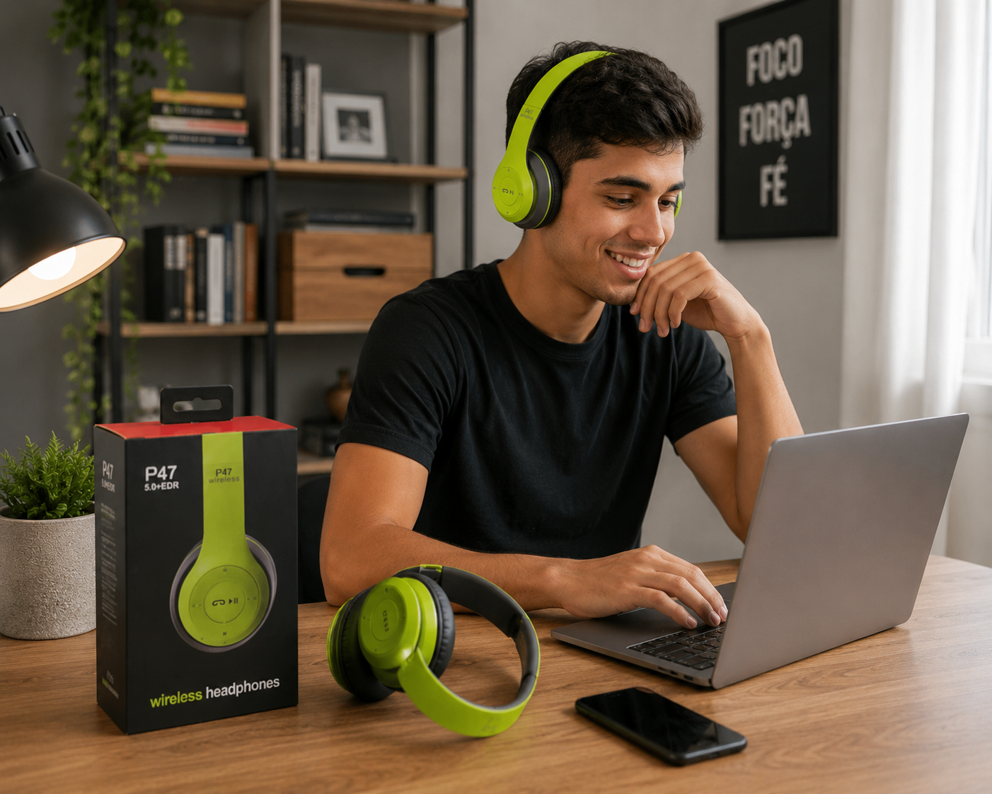 Fone Bluetooth P47 Headphone Sem Fio - 6