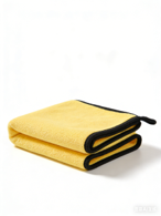 Pano Microfibra Amarelo 30x40cm com Borda Preta - 1