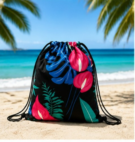 Bolsa de Praia Microfibra Estampada 100% Poliéster - 4