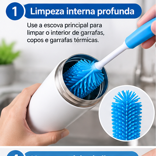 Kit de Escovas para Limpeza Multifuncional - 2