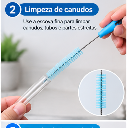 Kit de Escovas para Limpeza Multifuncional - 4