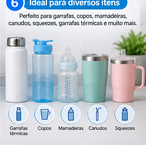 Kit de Escovas para Limpeza Multifuncional - 7