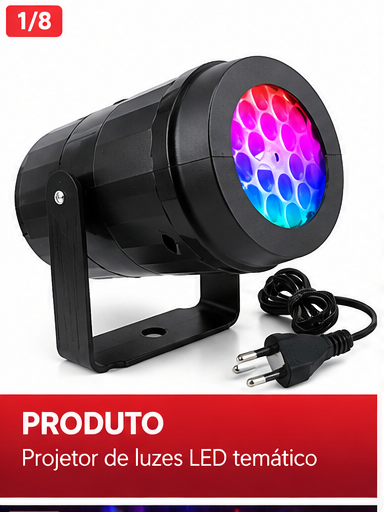 Projetor de Natal LED Colorido para Decoração de Ambientes - 2