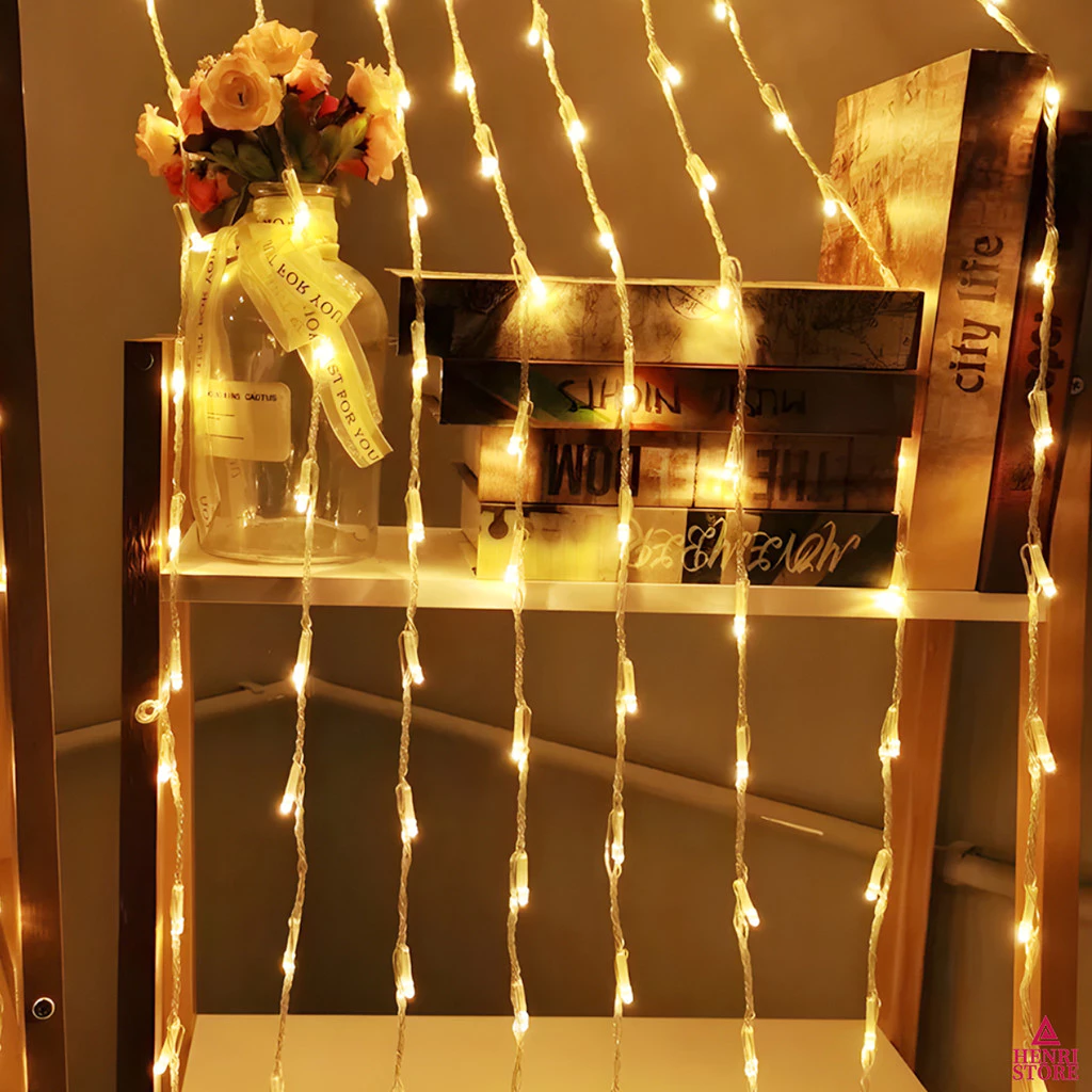 Cascata de Luzes de Natal LED 3x2m – 240 Luzes - 2