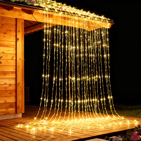 Cascata de Luzes de Natal LED 3x2m – 240 Luzes - 4