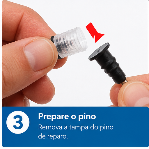 Kit Pregos para Reparo de Pneus 1 Caixa - 3