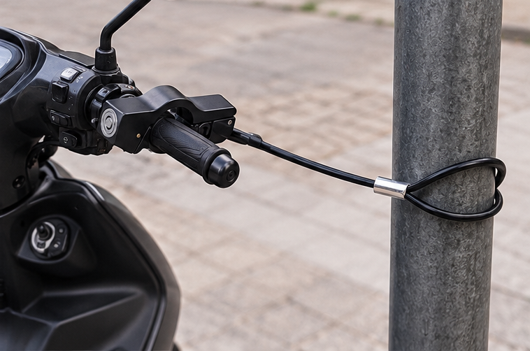 Trava de Segurança para Bicicleta e Motocicleta - 5