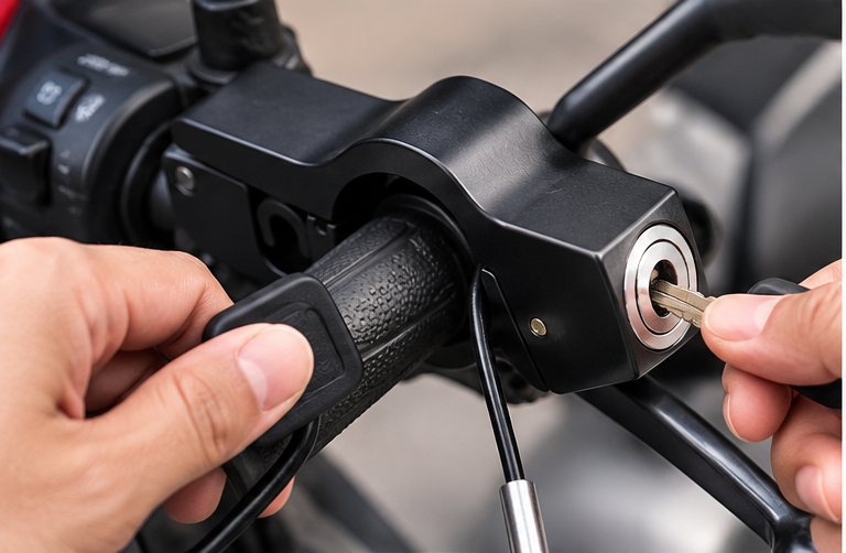 Trava de Segurança para Bicicleta e Motocicleta - 4