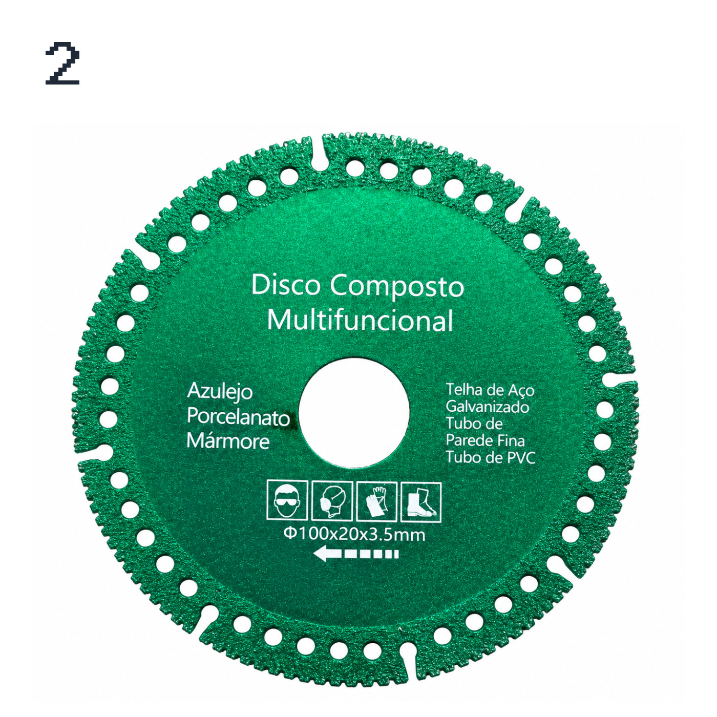 Kit 2 Disco de Corte Multifunção 100mm - 1