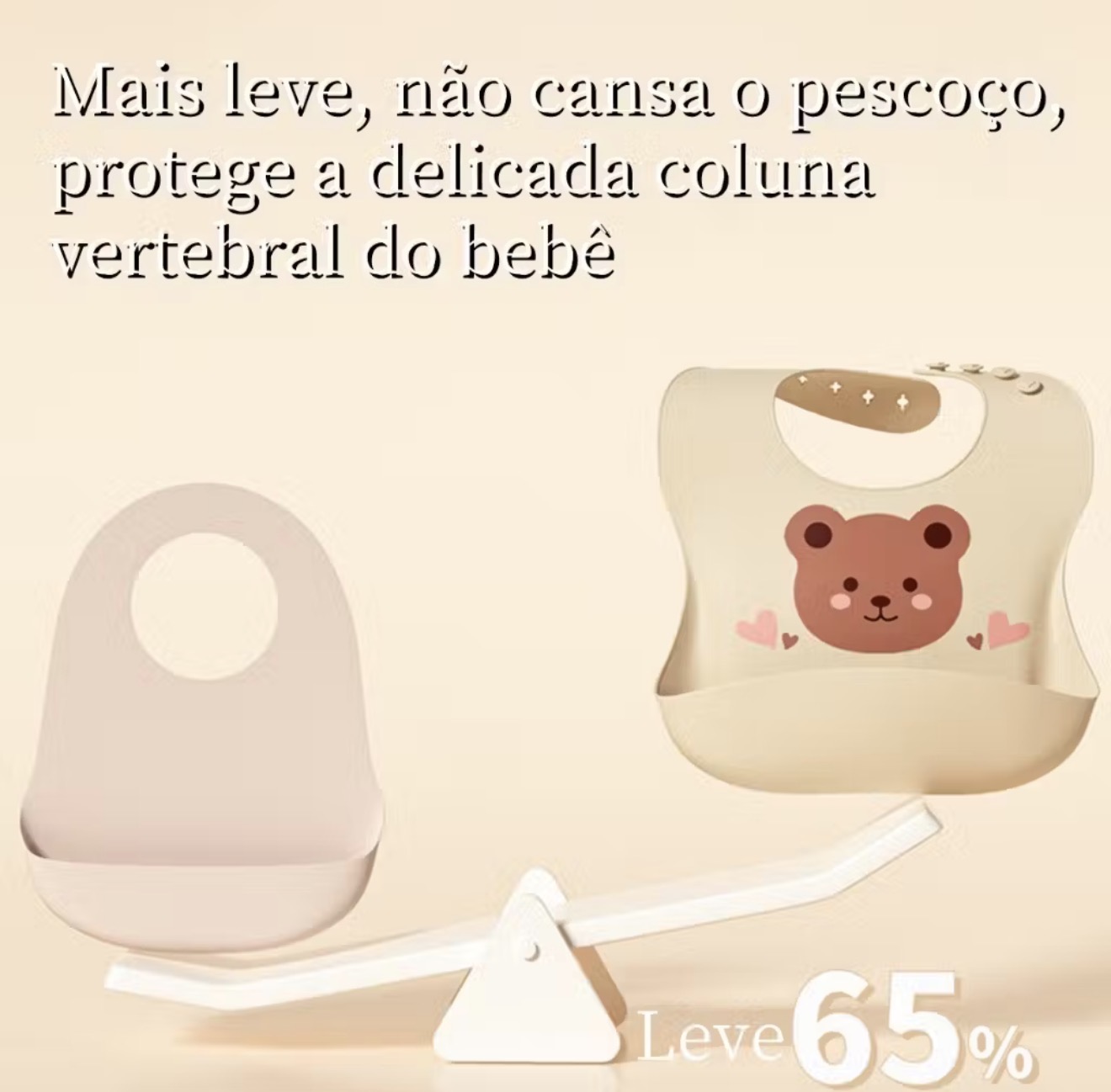 Kit Babador Infantil Silicone Impermeável com coletor BLW - 5